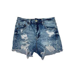Rue 21 Cut Off Distressed High Rise Shortie Women's Size 6